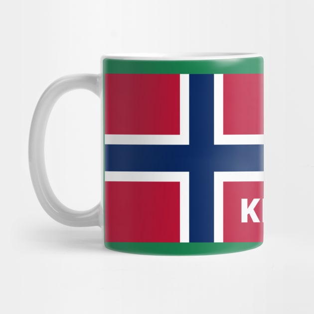 Kristiansand City in Norwegian Flag by aybe7elf